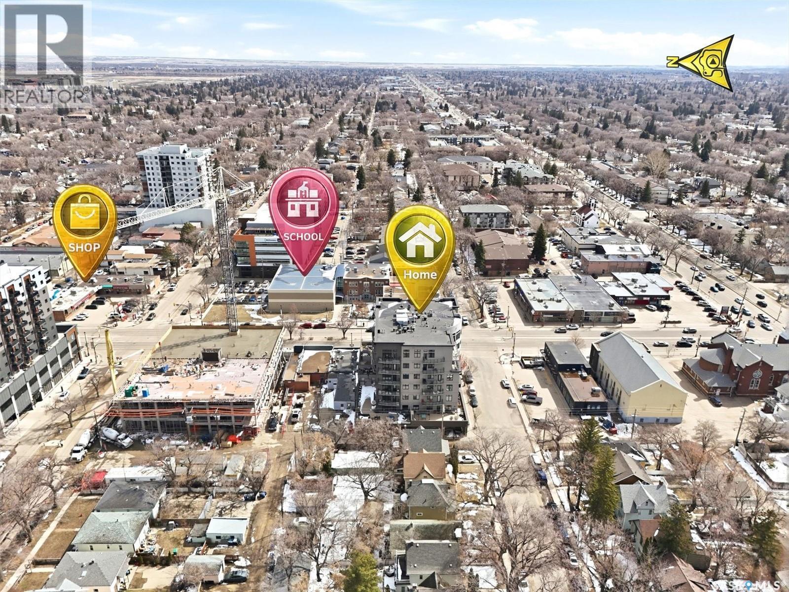 702 922 Broadway Avenue, Saskatoon, SK - Outdoor With View