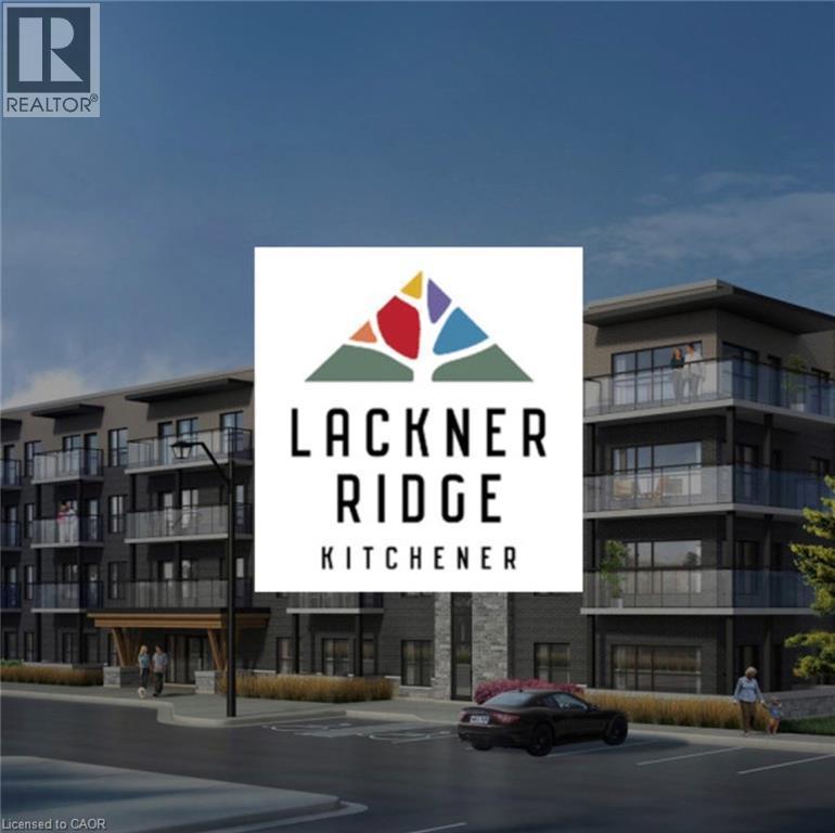 View of building exterior featuring uncovered parking - 1000 Lackner Place Unit# 401, Kitchener, ON - Outdoor