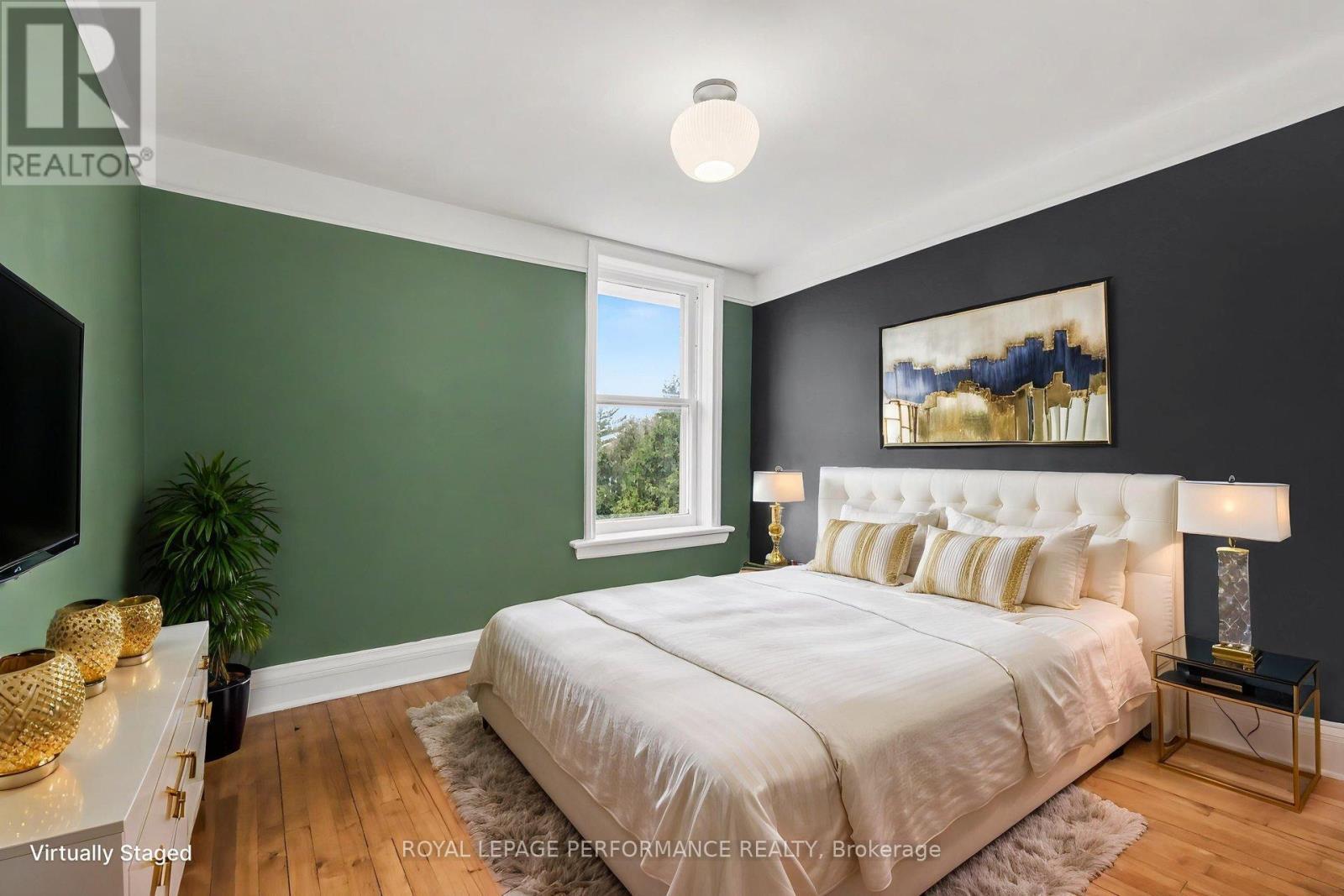 virtually staged - 2nd bedroom - 506 Wentworth Avenue, Ottawa, ON - Indoor Photo Showing Bedroom