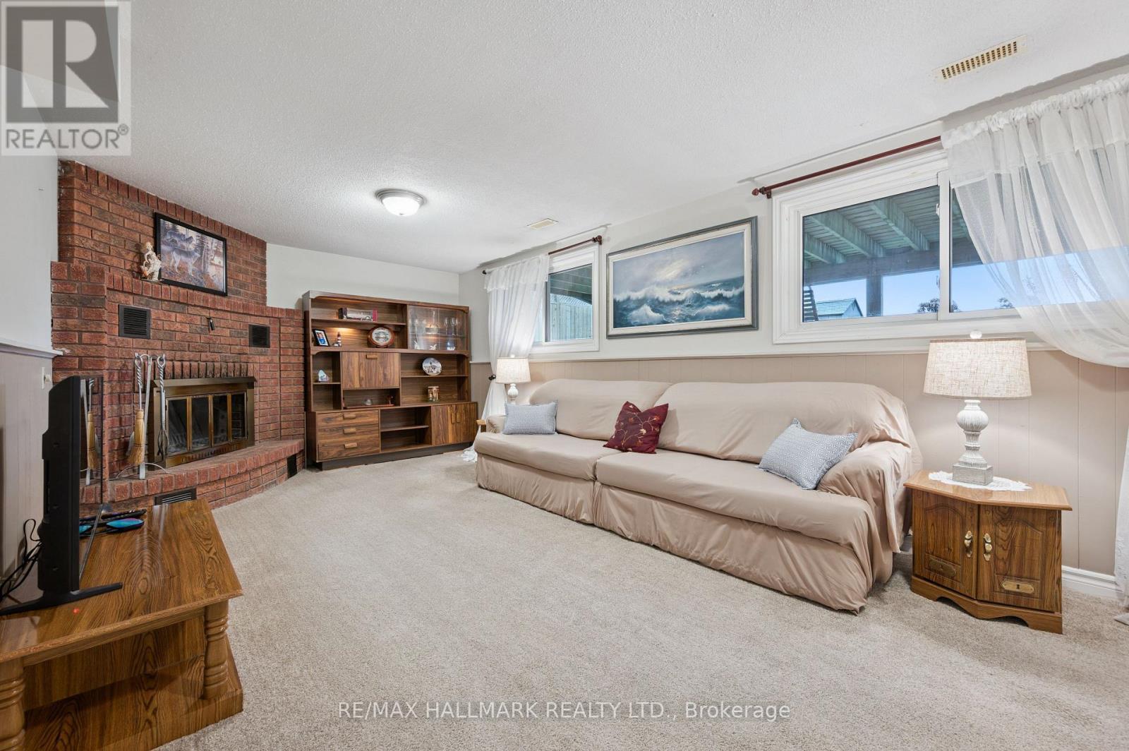 54 Blackwell Drive, Kitchener, ON - Indoor Photo Showing Living Room With Fireplace