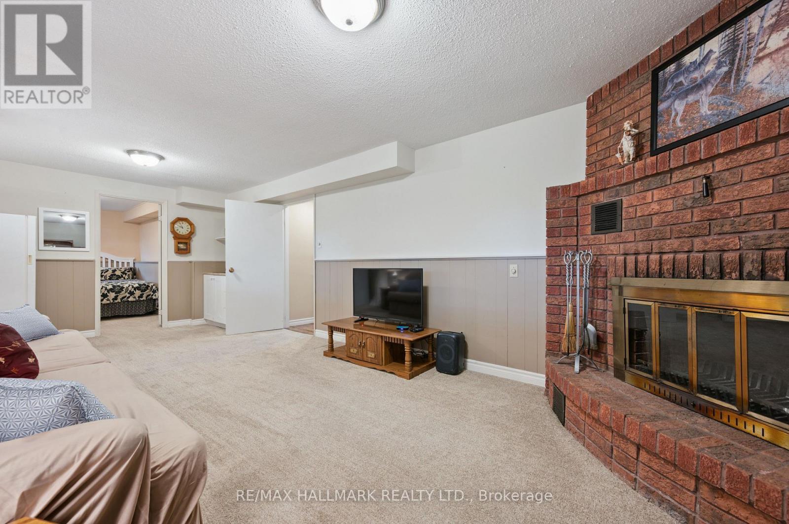 54 Blackwell Drive, Kitchener, ON - Indoor Photo Showing Living Room With Fireplace