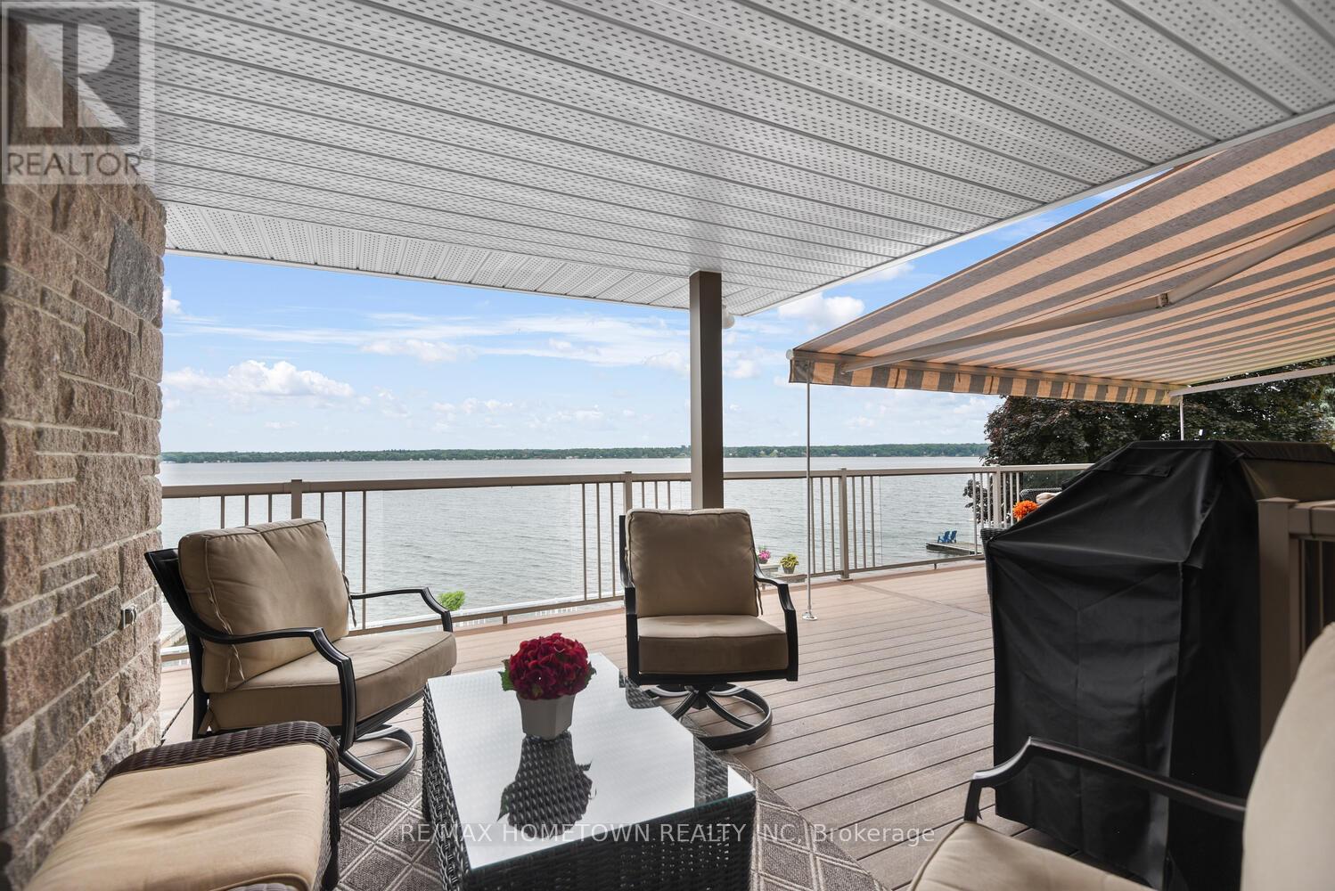 1111 Burnside Drive, Augusta, ON - Outdoor With Body Of Water With Deck Patio Veranda With Exterior