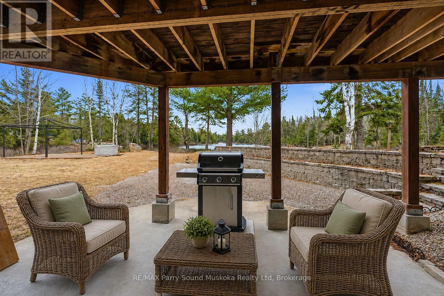 Lower walkout - 132 Lawson Drive, Kearney, ON - Outdoor With Deck Patio Veranda With Exterior