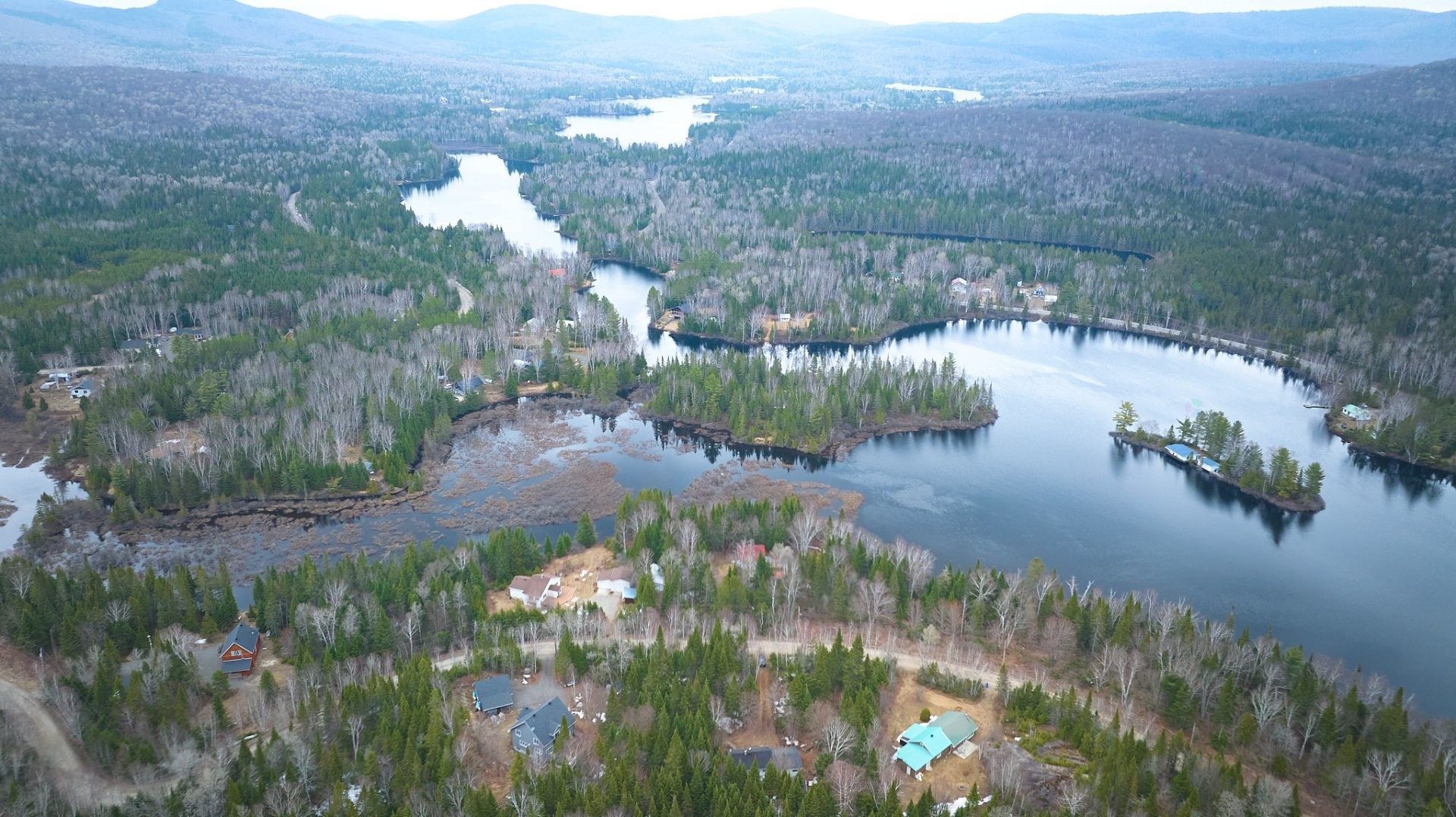 Overall view - 26 Ch. Houle, Saint-Donat, QC - Outdoor With Body Of Water With View