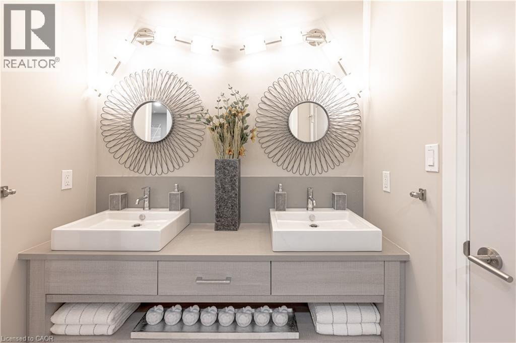 Bathroom with double vanity and a sink - 477 Blair Creek Drive, Kitchener, ON - Indoor Photo Showing Bathroom