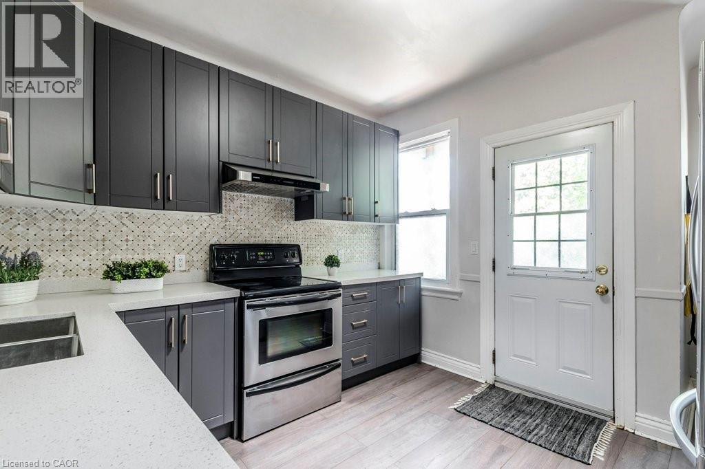 123 Gage Avenue N, Hamilton, ON - Indoor Photo Showing Kitchen With Double Sink