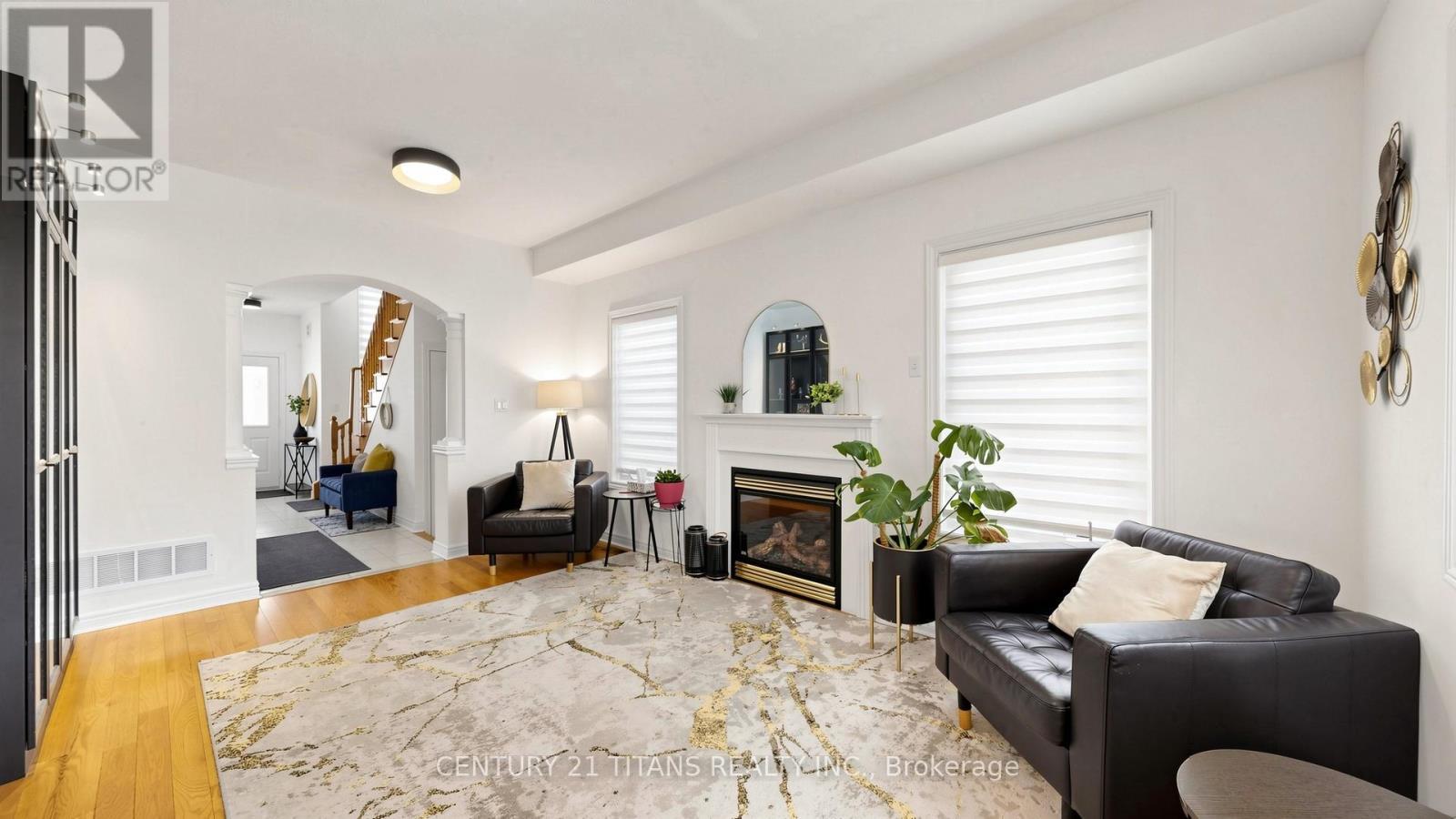 13 Pamgrey Road, Markham, ON - Indoor Photo Showing Living Room With Fireplace