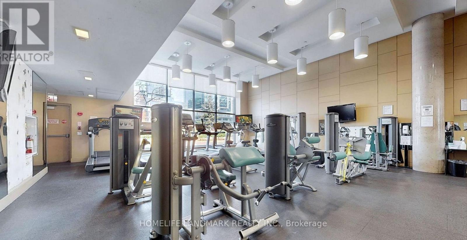 833 - 8 Telegram Mews, Toronto, ON - Indoor Photo Showing Gym Room