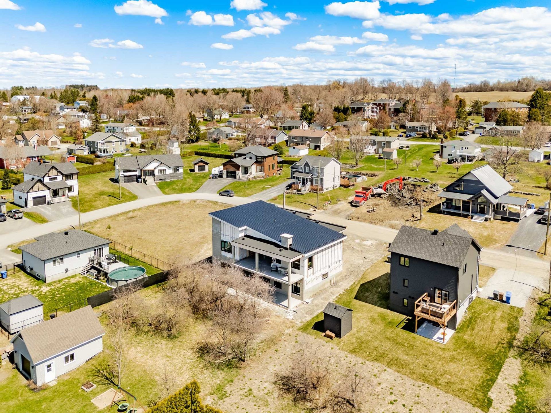 Aerial View - 22 Rue Denise, Compton, QC - Outdoor With View