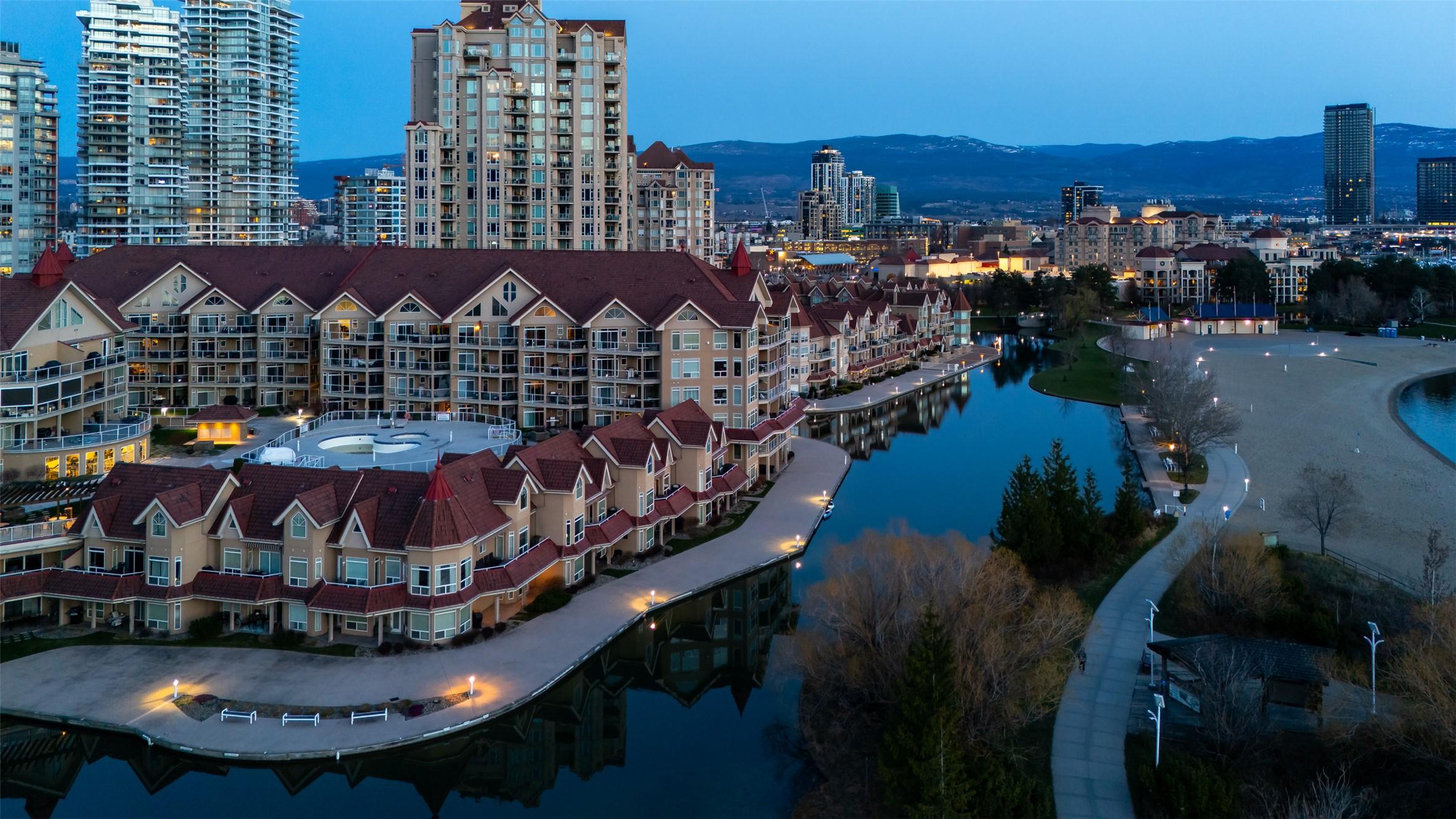 221-1088 Sunset Drive, Kelowna, BC - Outdoor With Body Of Water With Facade