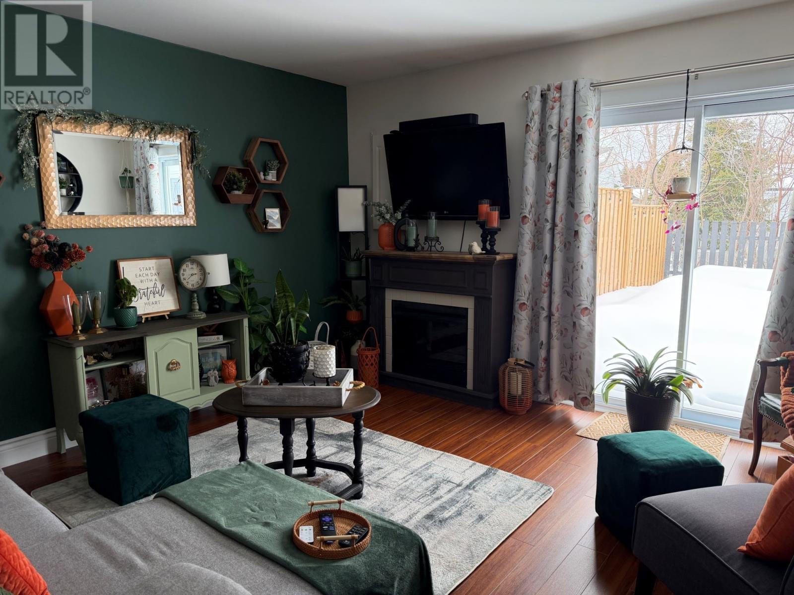 36 Johnson Crescent, Gander, NL - Indoor Photo Showing Living Room With Fireplace