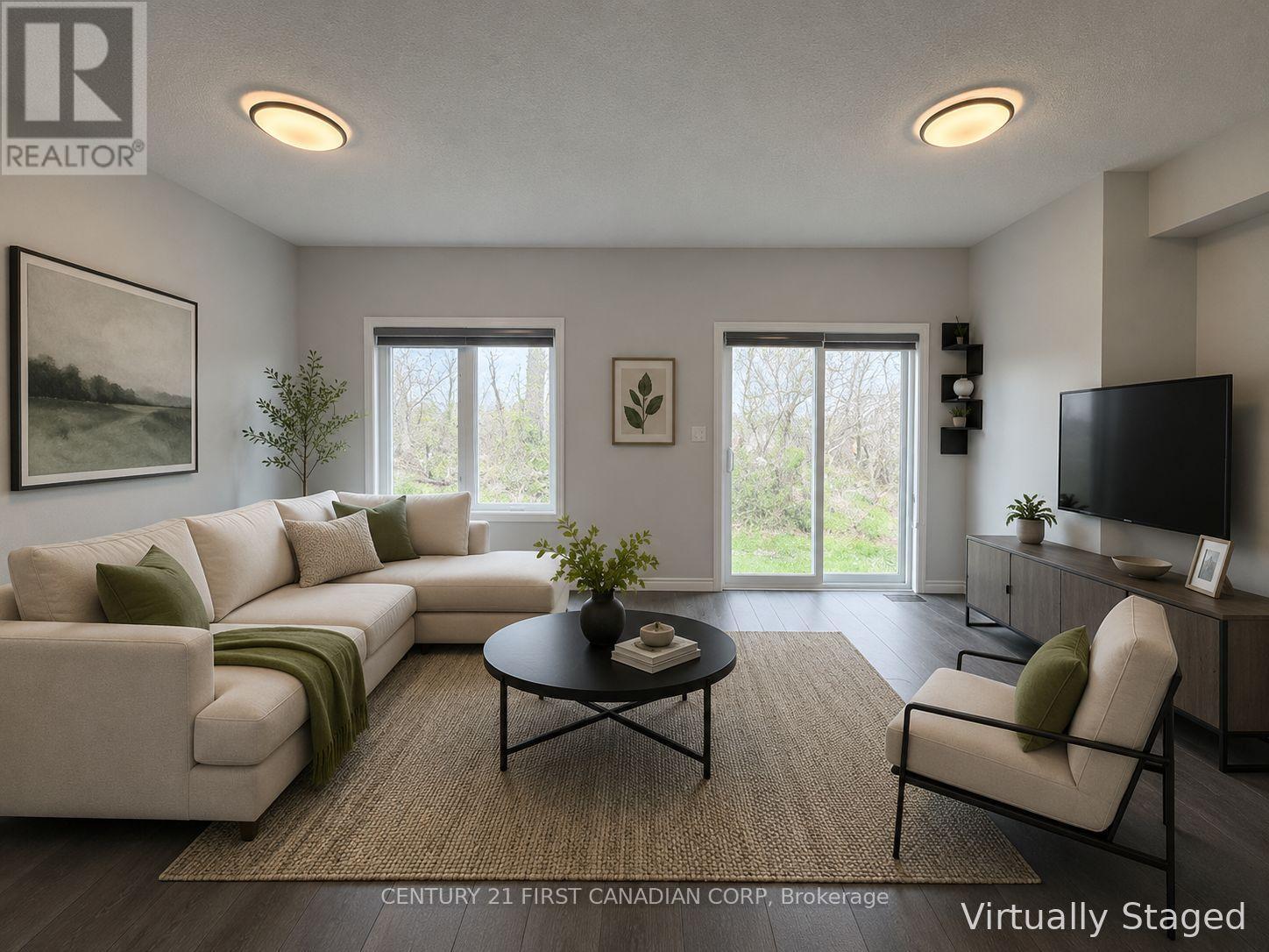 Virtually staged - 245 Wesley Boulevard, Cambridge, ON - Indoor Photo Showing Living Room