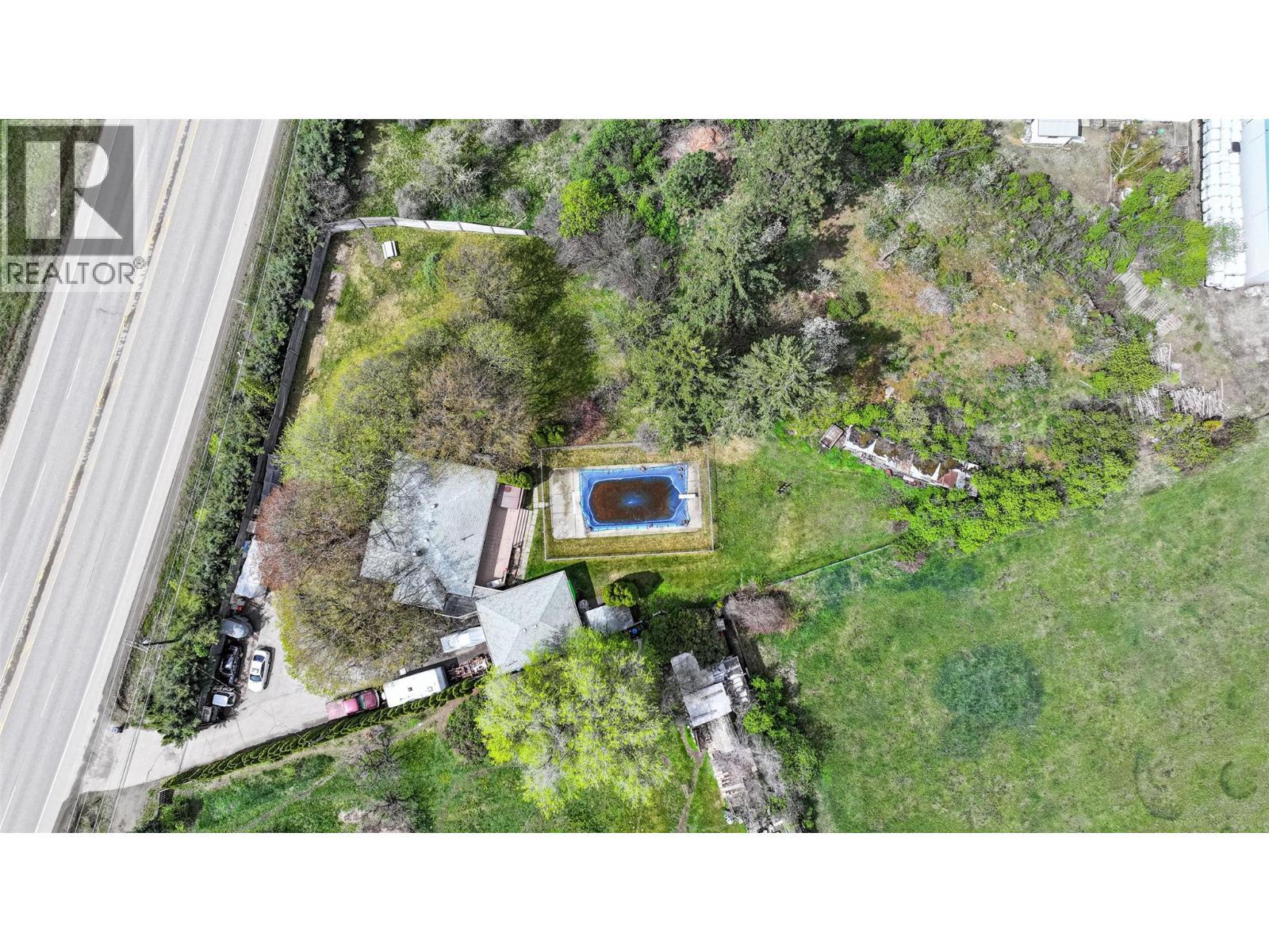 aerial view - 10003 6 Highway, Coldstream, BC