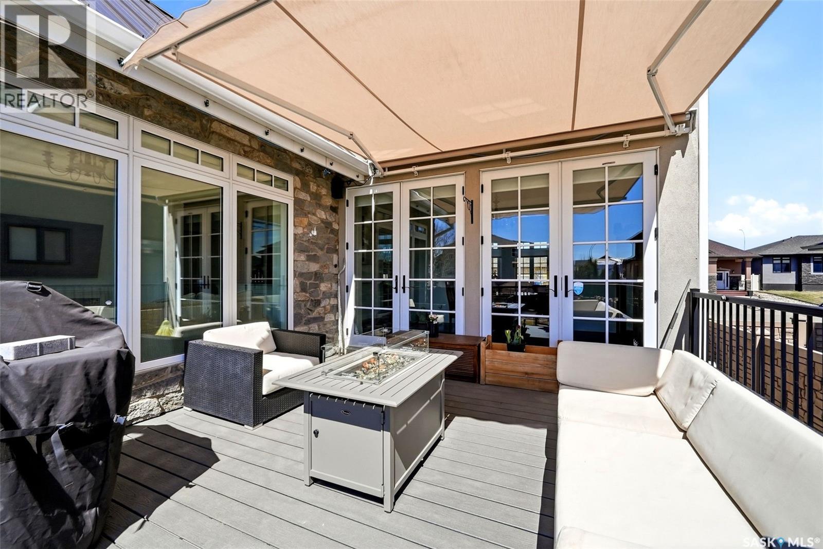 6105 Little Pine Loop, Regina, SK - Outdoor With Deck Patio Veranda With Exterior