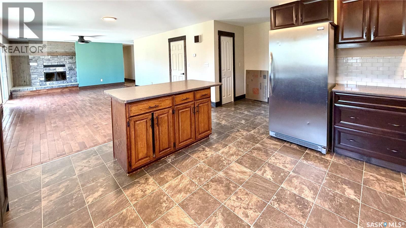 205 Conquest Street, Conquest, SK - Indoor With Fireplace