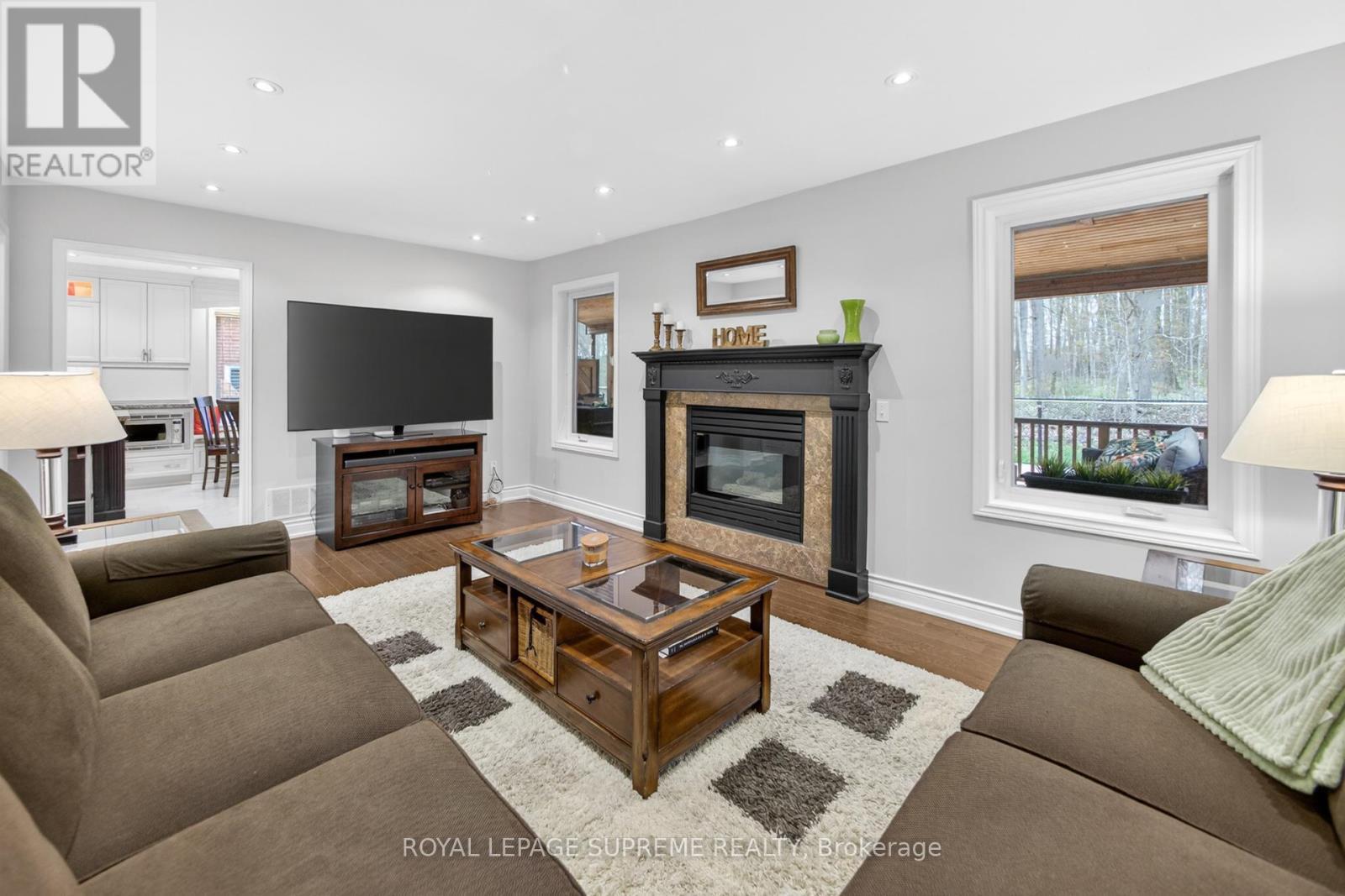 88 Empress Road, Vaughan, ON - Indoor Photo Showing Living Room With Fireplace