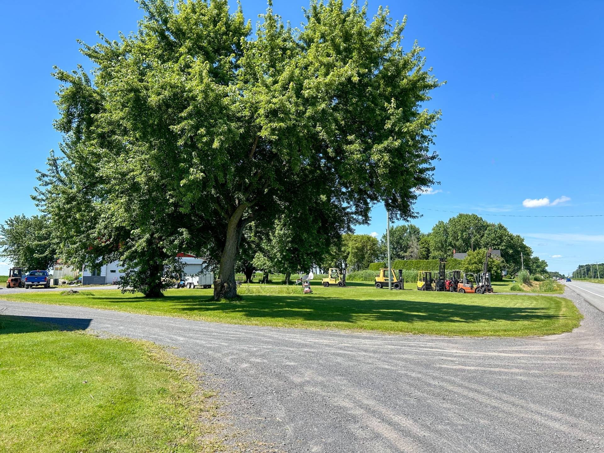 Courtyard - 386Z - 396Z Route 122, Saint-Guillaume, QC - Outdoor With View