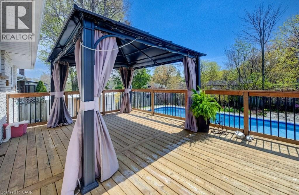 682 Glen Forrest Boulevard, Waterloo, ON - Outdoor With Above Ground Pool With Deck Patio Veranda With Exterior