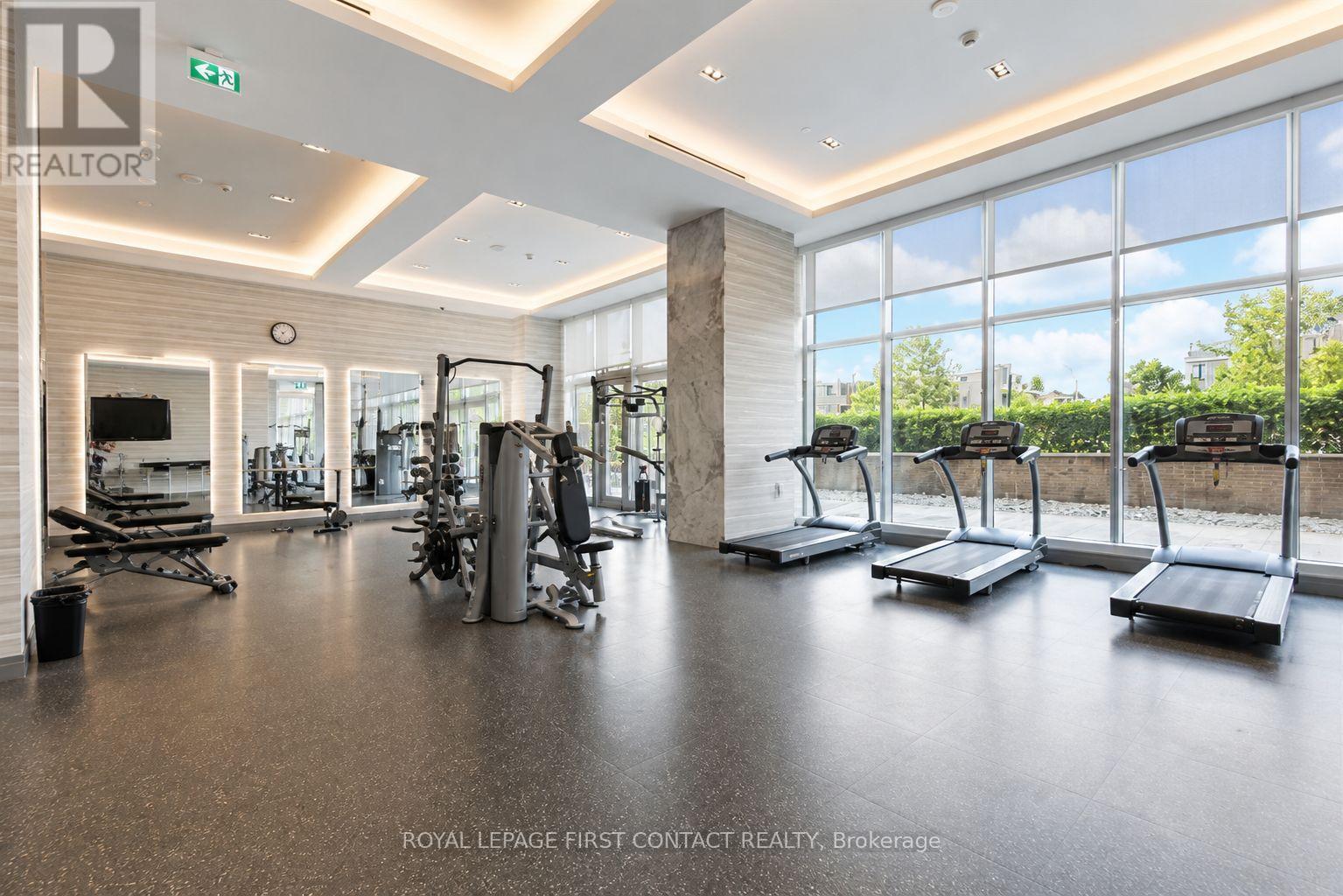 407 - 100 Eagle Rock Way, Vaughan, ON - Indoor Photo Showing Gym Room