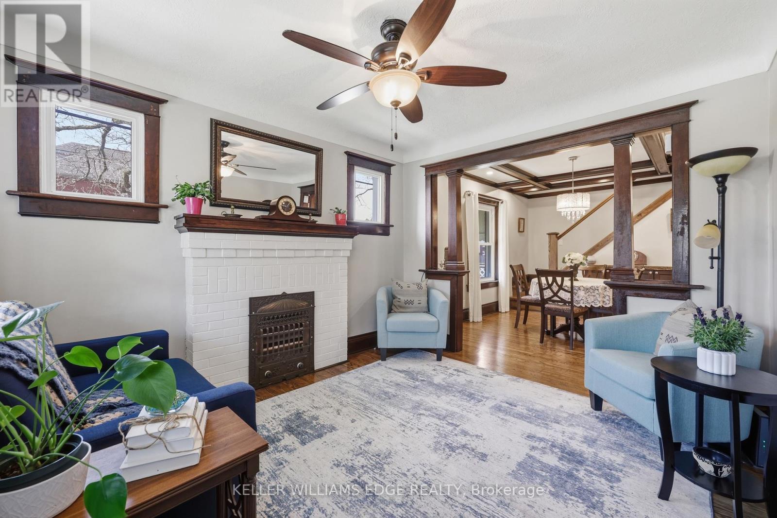 74 Graham Avenue S, Hamilton, ON - Indoor With Fireplace