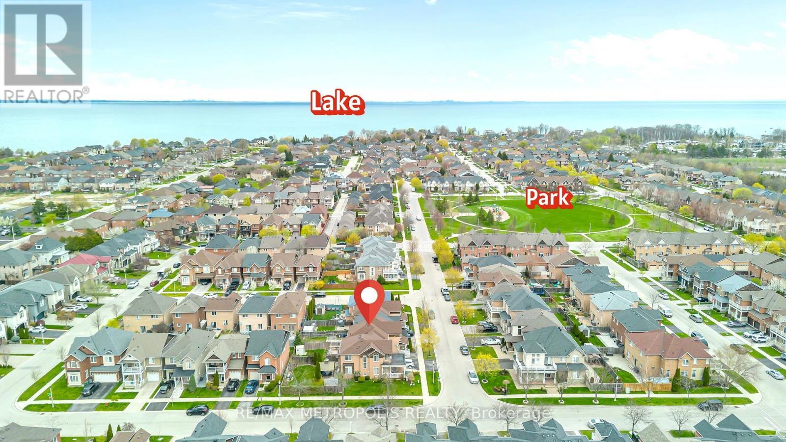 Ariel View - 5 Westhampton Way, Hamilton, ON - With Body Of Water With View