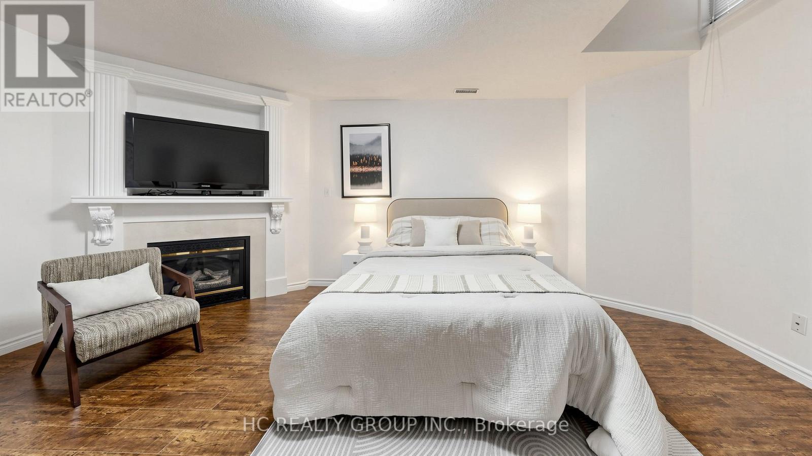 301 - 11 Everson Drive, Toronto, ON - Indoor Photo Showing Bedroom With Fireplace