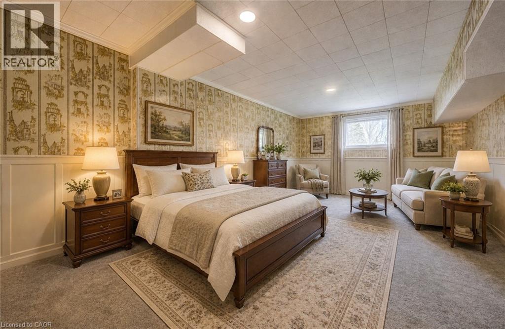 Option 2 for bonus room to be a bedroom: Virtually Staged - 51 Underhill Crescent, Kitchener, ON - Indoor Photo Showing Bedroom