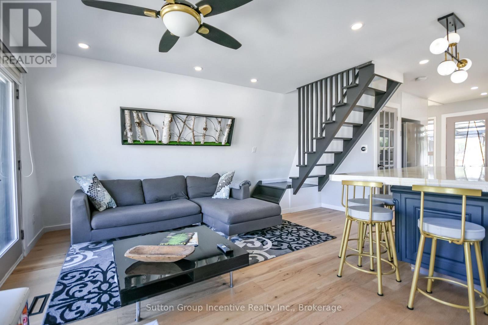 Beach House - Main Level - 203 Park Road, Tiny, ON - Indoor Photo Showing Living Room