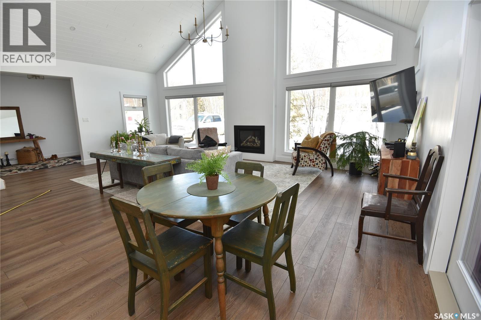 213 Birch Avenue, Tobin Lake, SK - Indoor With Fireplace