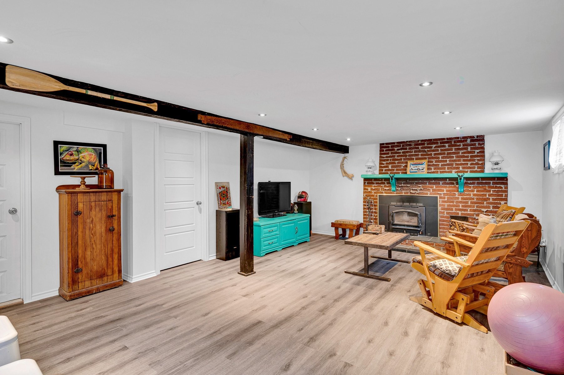 Family Room - 1239 6E Rue, Saint-Jérôme, QC - Indoor With Fireplace