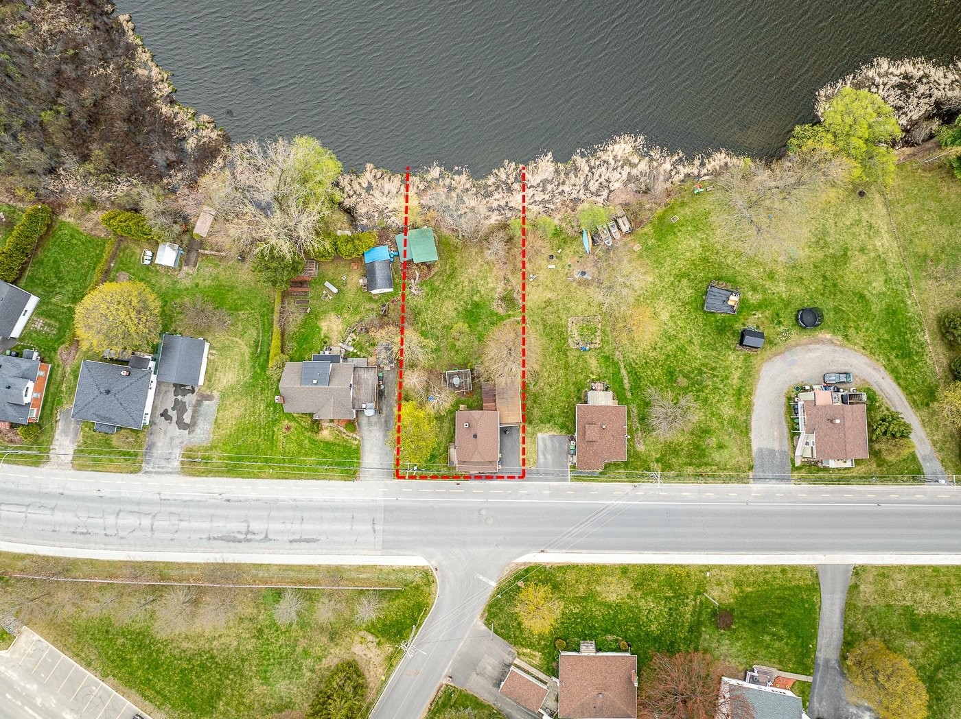 Photo aérienne - 200 Rue Water, Danville, QC - Outdoor With View