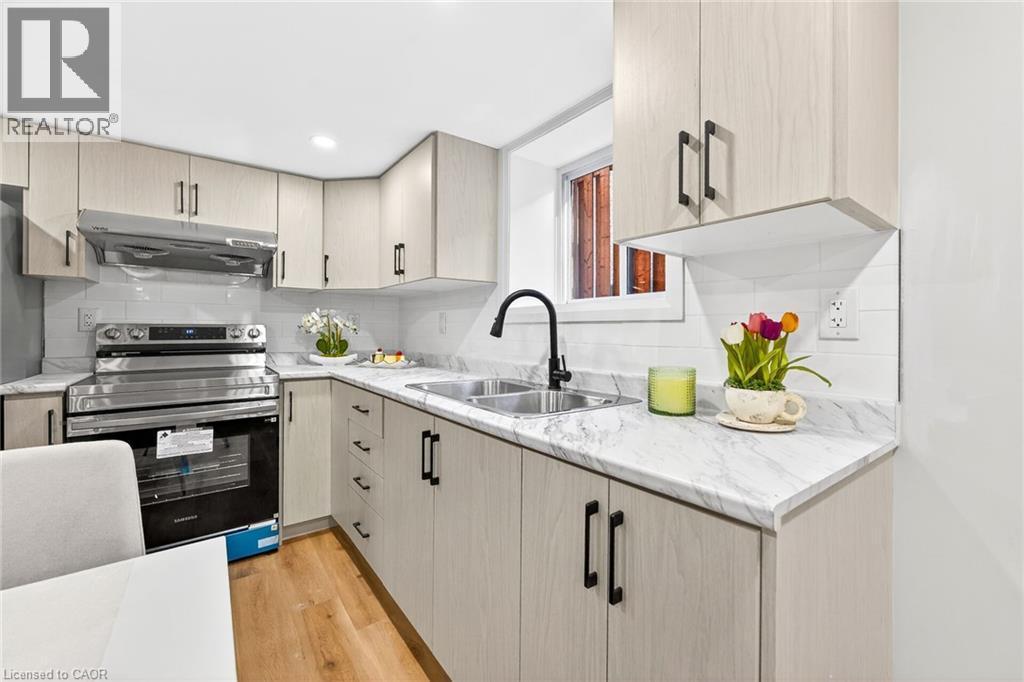 262 Broadway Avenue, Hamilton, ON - Indoor Photo Showing Kitchen With Double Sink