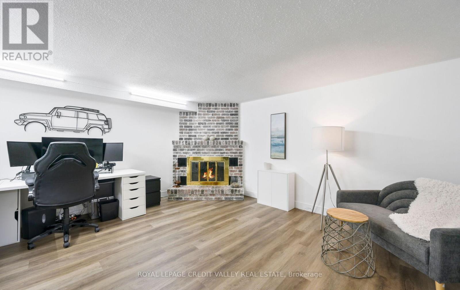 24 Pluto Drive, Brampton, ON - Indoor With Fireplace