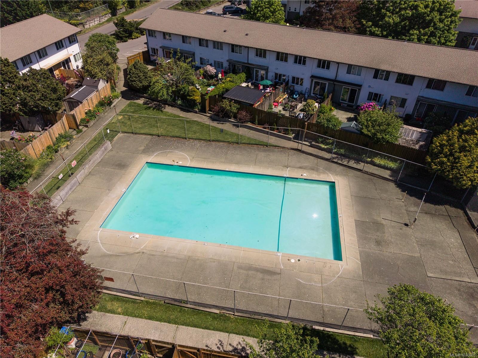 352 Burnside Rd West, Saanich, BC - Outdoor With In Ground Pool