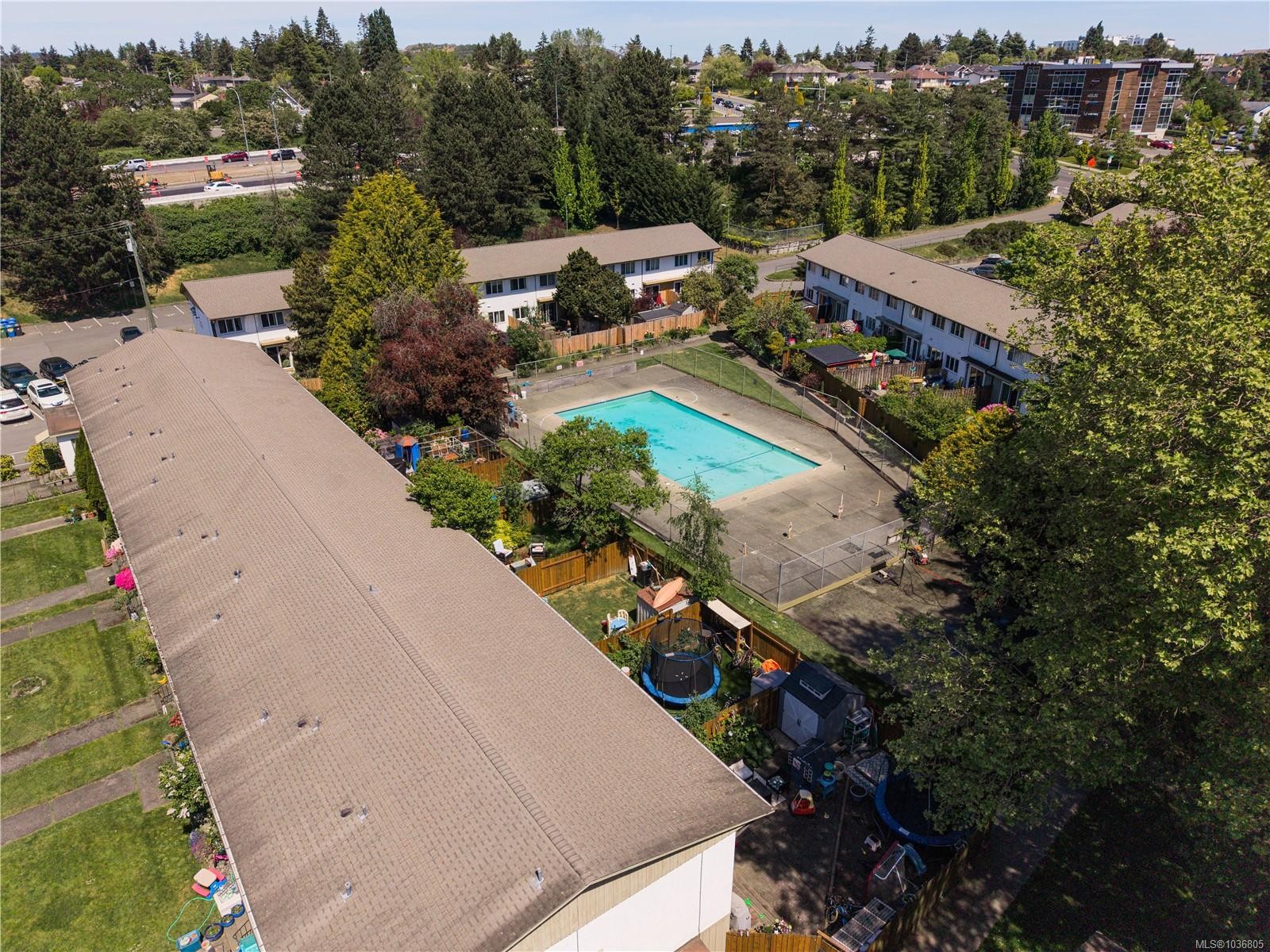 352 Burnside Rd West, Saanich, BC - Outdoor With In Ground Pool With View