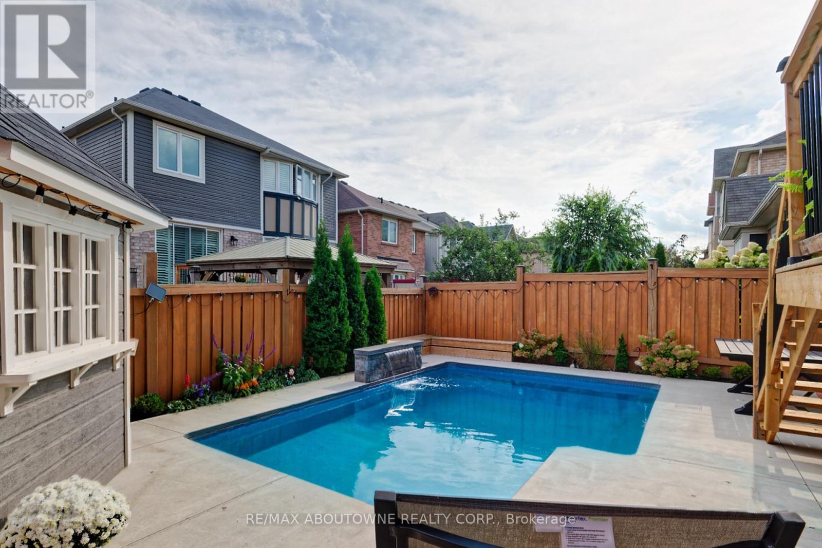 310 Leitch Landing, Milton, ON - Outdoor With In Ground Pool