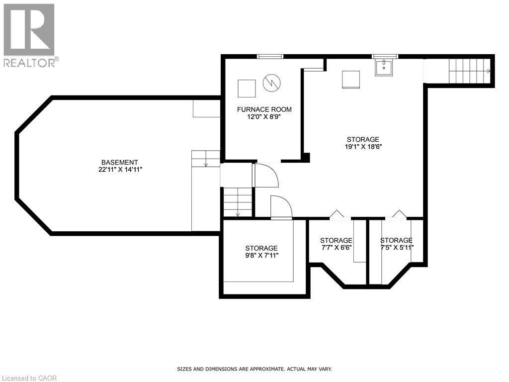 Basement Floor plan - 2 Oak Knoll Drive, Hamilton, ON - Other