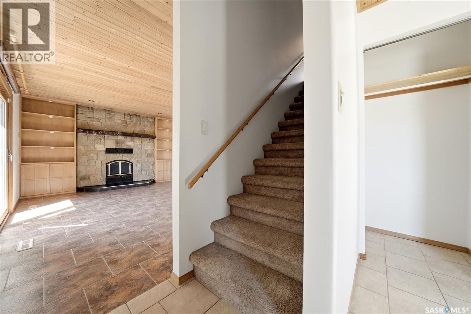4 Bannister Avenue, Regina, SK - Indoor Photo Showing Other Room With Fireplace