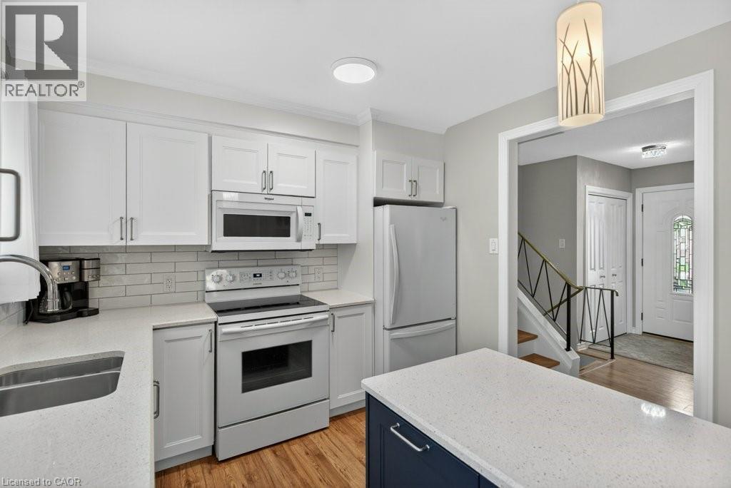 4 Camelot Drive, Hamilton, ON - Indoor Photo Showing Kitchen With Double Sink