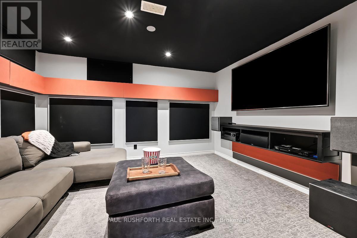 Media Room/Theatre Room - 1072 Richard Avenue, Ottawa, ON - Indoor Photo Showing Living Room With Fireplace