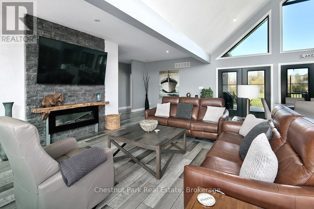 26 Nickason Drive, Arran-Elderslie, ON - Indoor Photo Showing Living Room With Fireplace