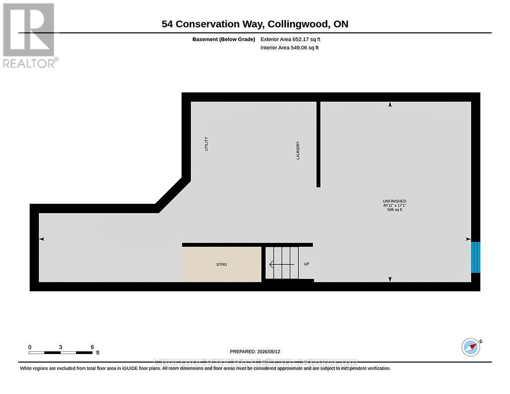 unfinished basement (clothes washer and dryer) - 54 Conservation Way, Collingwood, ON - Other