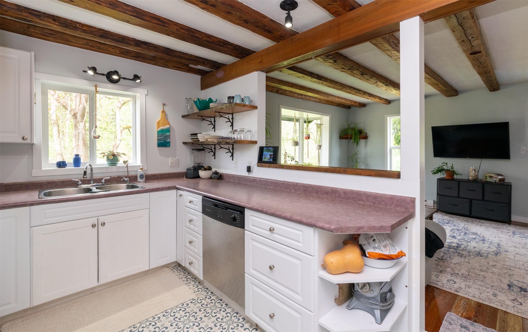 2904 Enderby Mabel Lake Road, Enderby, BC - Indoor Photo Showing Kitchen With Double Sink