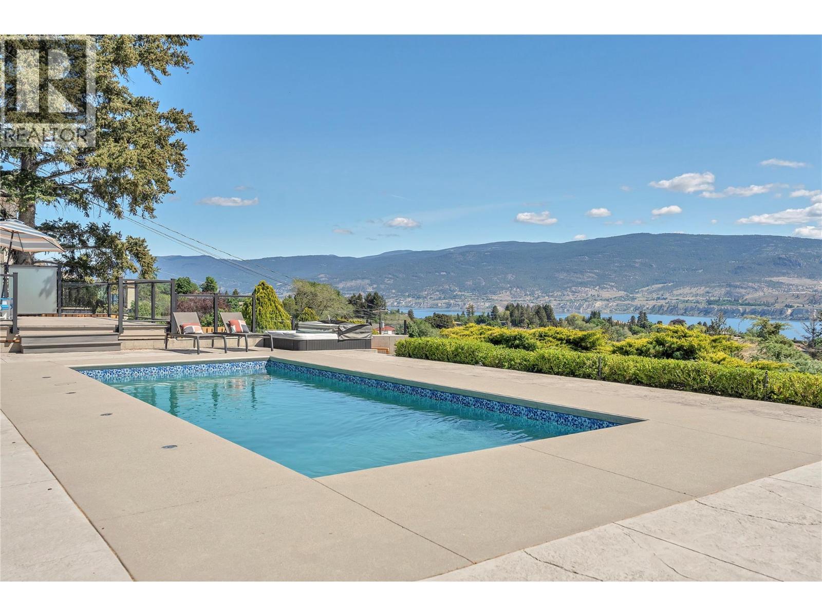 1213 Lambert Drive, Penticton, BC - Outdoor With In Ground Pool With View