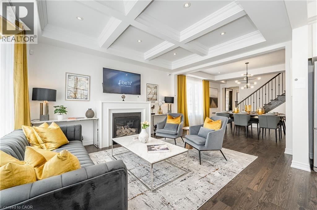 11 William Dunlop Street, Kitchener, ON - Indoor Photo Showing Living Room With Fireplace