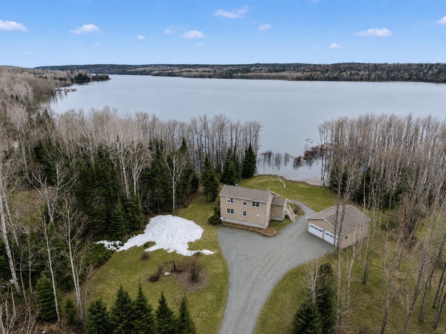 Overall view - 1038 Ch. Bergeron, Rouyn-Noranda, QC - Outdoor With Body Of Water With View