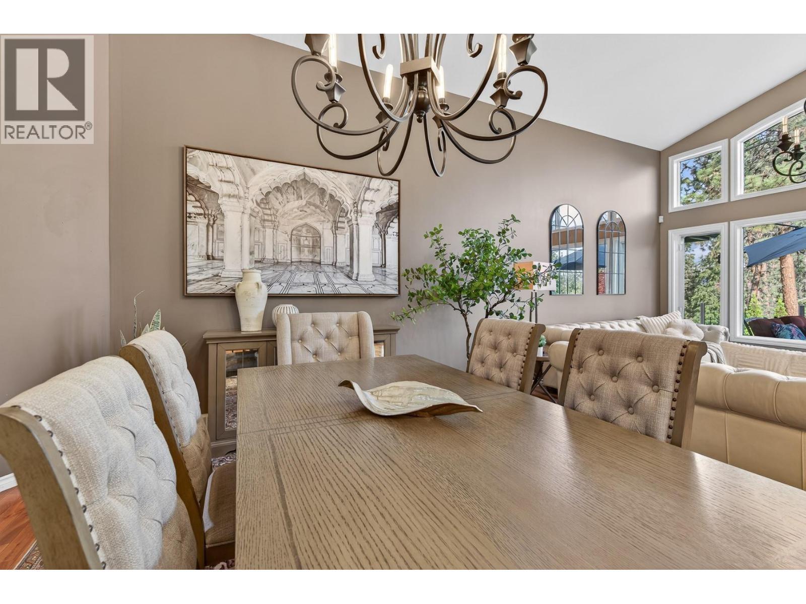 3929 Gallaghers Circle, Kelowna, BC - Indoor Photo Showing Dining Room