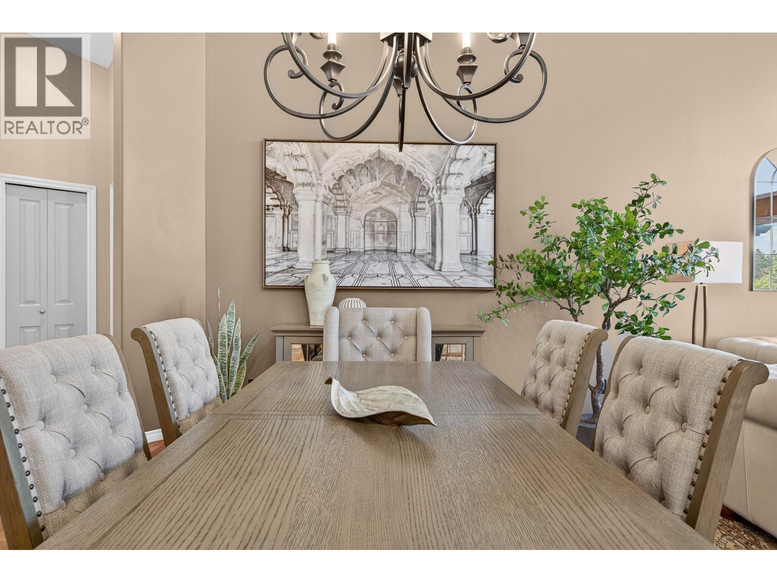 3929 Gallaghers Circle, Kelowna, BC - Indoor Photo Showing Dining Room