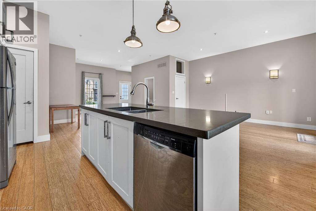 UNIT A - 167 Walnut Street S, Hamilton, ON - Indoor Photo Showing Kitchen With Double Sink With Upgraded Kitchen