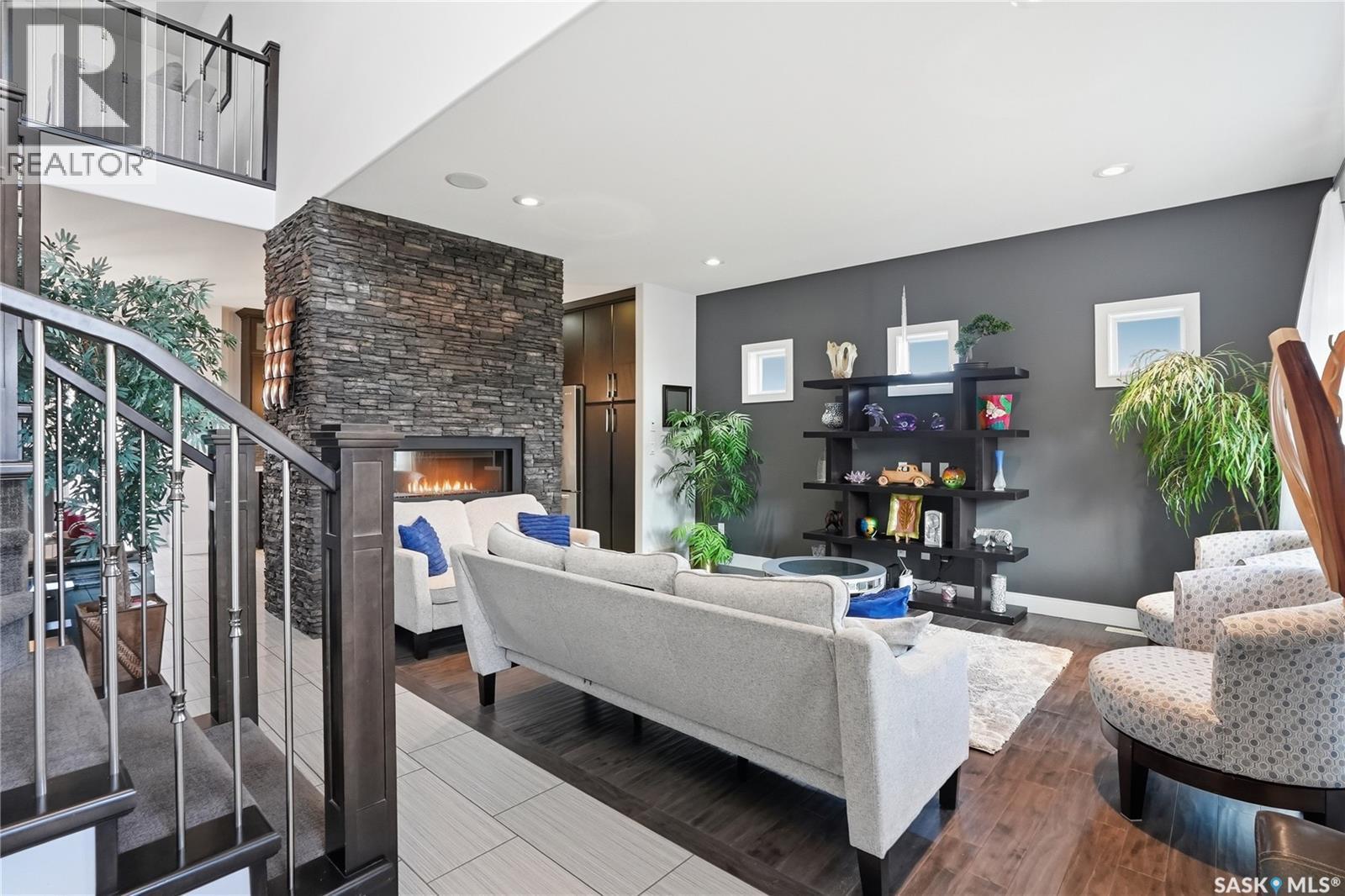 102 Teal Crescent, Saskatoon, SK - Indoor With Fireplace